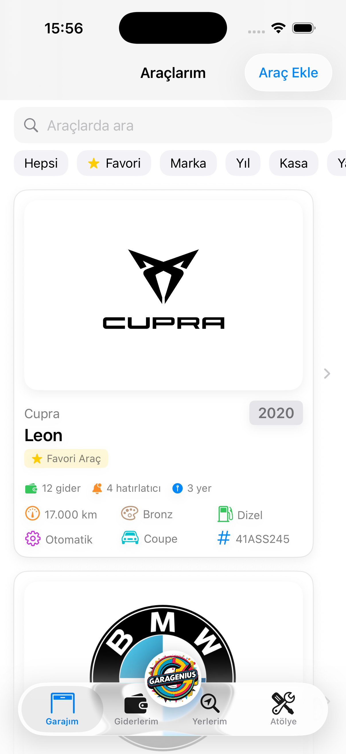 Garagenius Ana Ekran